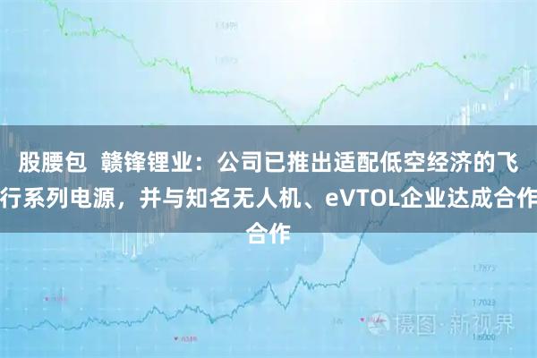 股腰包  赣锋锂业：公司已推出适配低空经济的飞行系列电源，并与知名无人机、eVTOL企业达成合作