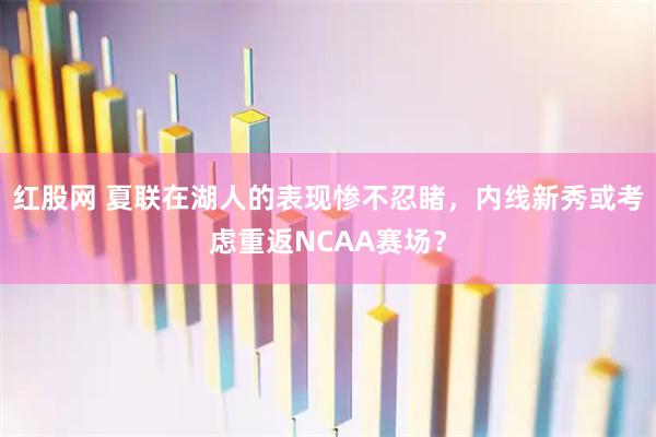 红股网 夏联在湖人的表现惨不忍睹,内线新秀或考虑重返NCAA赛场?
